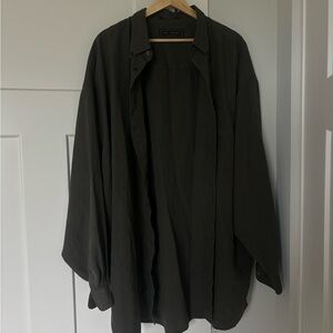 M.E. Sport Collection Dark Green Checkered Shirt